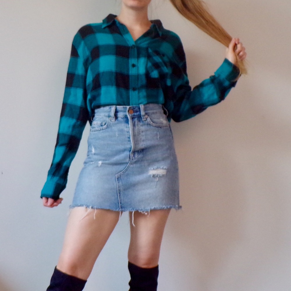 🦋🦋 NWT Turquoise Express Cotton Flannel  XS/ Med